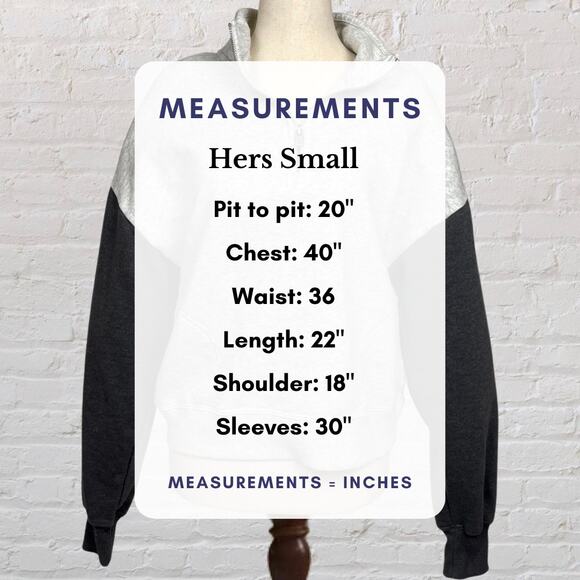 Hollister Quarter-Zip Pullover | Women’s Small | Gray Colorblock - Picture 6 of 8